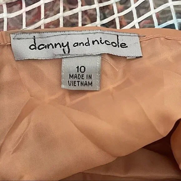 Danny & Nicole Orange Floral Print Fit & Flare Midi Dress; SZ 10;Great Condition - Picture 9 of 12